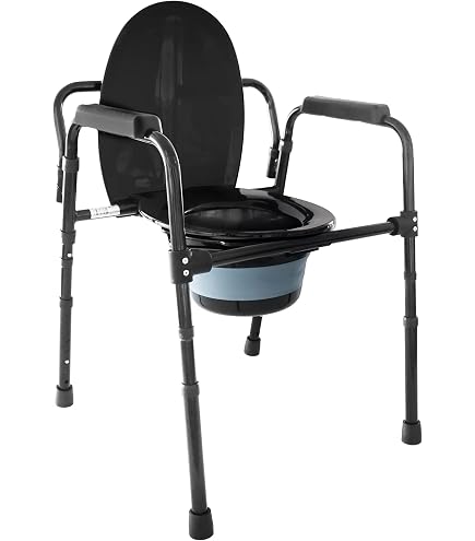 Sedia Comoda da Doccia con Schienale Regolabile in Altezza