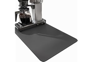 SOQKEEN Tappetino Macchina Caffe 40x60cm, Tappetino Assorbente Multiuso Antiscivolo per Macchina Caffè, Lavello e Accessori Cucina, Grigio Scuro