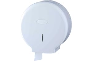 DJGROUP DJG Smart Eco White - Maxi Jumbo Porta Carta igienica e Dispenser per Rotolo Fino a 30 cm, 1 Pezzo