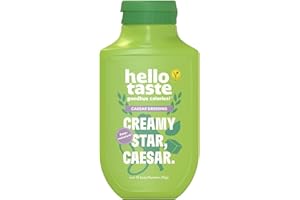 ‎HELLOTASTE hellotaste Caesar Dressing 300ml - kalorienreduziert, ohne Zuckerzusatz & voller Geschmack | Für Gerichte, zum Grillen uvm. | Vegan, aspartamfrei, laktosefrei| 1 x 300ml