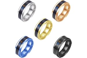 Celiodd 5 Pezzi Anello Intelligente,Anello Di Visualizzazione Della Temperatura,Anello Di Rilevamento Intelligente Dell,Adatto a Molte Occasioni E PUò Essere Indossato in Ogni Stagione.