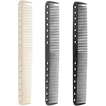 Rsiynax Profi-Kamm Set Aus Kohlefaser – 3-teilig, Mit Feinen & Breiten Zähnen, Für Friseure & Styling