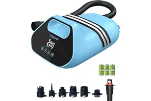 ‎TOPUMP TOPUMP SUP Pumpe Elektrisch Akku TPS300, 20 PSI Hochdruck Elektrische SUP Luftpumpe, 96,2 Wh, Type-C Schnellladung, Auto-Off für Aufblasbare Stand Up Paddle Boards, Boote, Kajak, Kitesurf