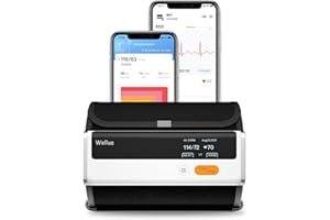 Wellue Armfit Plus Tensiomètre Bluetooth avec ECG, Tensiomètre Bras Electronique, Grand brassard, APP de Connexion Bluetooth pour iOS et Android