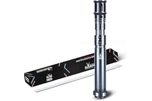 SABNEO Light Saber V7 Warrior Saber - Dueling Light Sabers Smart Technologie Sword - Changeable Color RGB - Swing and Sound - (SILVER)