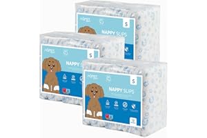 Aqpet Pannolini Igienici a Fascia Mutanda per Cani Maschi con Chiusura Adesiva Regolabile, Anti odore, Usa e getta, Taglia Small 420x175mm, Confezione da 36 Pezzi