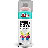 Akfix Spray Paint, High Coverage, Indoor and Outdoor Use, Nitro-Combi Quality, UV Resistant, Quick Drying, Scratch and