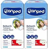 Canped Hasta Bezi Yetişkin Bel Bantlı, L-Large B&uuml;y&uuml;k Boy, Polietilen, 14 Adet (2PK*7)
