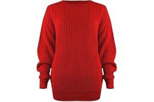 Pretty Attitude Oversized New Ladies Womens Chunky Baggy Jumper Knitted Sweater Thick Top