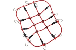 JAUARTA RC Gepäcknetz Simulation Dekoratives RC Crawler Auto Gepäcknetz für Traxxas TRX4M 1:18 RC Zubehör (Rot)