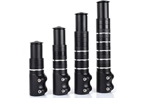 OUGPIU Rehausseur de guidon de vélo en aluminium, potence de guidon réglable, kit de rehaussement de guidon de vélo pour VTT de 28,6 mm, vélo de route, vélo de ville