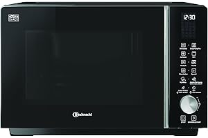 ‎BAUKNECHT Bauknecht MF 258 B Mikrowelle/Extra Space: Kombi Ohne Drehteller/My Menu/Crisp/Crisp Fry/Spezialprogramme/Heißluft/Quarz Grill/Auto Clean/Autom. Rezepte/ 25 L