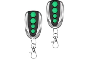 WVOILLTY 2PCS 433.92mhz Garage Door Remote Compatible with TOPENS M12, Garage Door Opener with 4-Button Wireless Transmitter for Automatic Swing Sliding Gate Opener Garage Door Opener