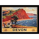 National Railway Museum Devon (1) Framed 30 x 40cm Print, MDF, Multi-Colour, 42 x 32 x 2.4 cm