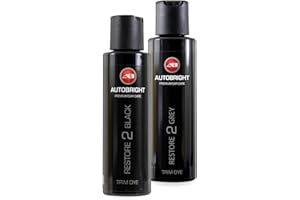 Autobright Restore 2 Black & Gray Permanent dye for plastic, vinyl and rubber mouldings.