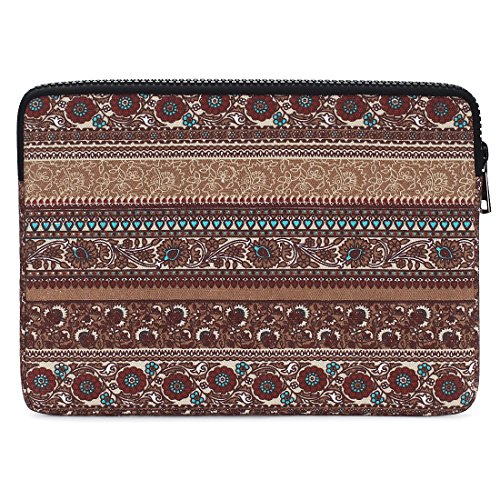 DOMISO 14 zoll Laptop Sleeve H  lle Tasche Canvas Fabric Flower Pattern Abdeckung f  r 13 5  Microsoft Surface Book   14  Lenovo IdeaPad 320S   14  HP