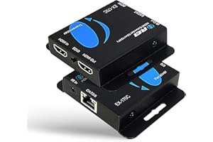 OREI 4K HDMI over Ethernet Extender Over CAT5/CAT6/CAT7, with IR Upto 164 Feet - Loop Out - 4K @ 30Hz 1080P Full HD Signal Distribution (EX-170C)