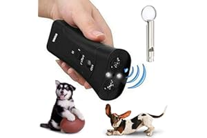 BTORER BTORER BTORER Dog Barking Control Devices Dual Sensor Anti Barking Device with Training/Deterrent Modes Dog Whistle to Stop Barking Ultrasonic Dog Barking Deterrent Silencer with LED Flashlight