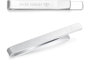 HONEY BEAR 4/5/5.4/6cm Krawattennadel Krawattenklammer für Herren Tie Clip Hemd Business Hochzeitsgeschenk 1.57"/1.97"/2.12"/2.36"