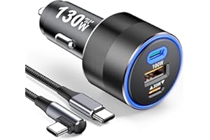 GKEAPZA USB C zapalniczka samochodowa 120 W do MacBook Pro Air M1 laptop