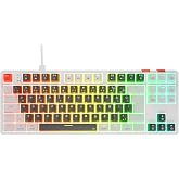Rampage YORU TKL Gray/White Type-C Connected OUTEMU Red Switch Q Mechanical Gaming Player Keyboard RGB