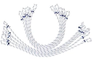 FLAGLY Premium Fahnenschlingen zur Fahnenbefestigung von Fahnen und Flaggen am Fahnenmast, für Fahnenmasten bis 100 mm Durchmesser, Länge = 41cm, Fahnenmast Zubehör (10, Weiß)