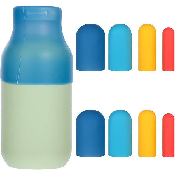 Brandly Goods Silikon-Flaschenabdeckungen Set | Auslaufsicher, Dehnbar Mit Sicherheitsclips | Für Reise-Shampoo & Flüssigkeiten