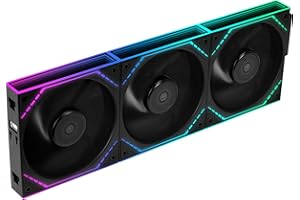 Thermalright TL-M12QR X3 Ventole per case a lama inversa per PC, 120 mm, catena a margherita, 1500 giri/min, ARGB, illuminazione a doppio specchio infinito per costruzione di giochi (confezione da 3)