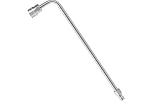 M MINGLE Pressure Washer Wand Extension, 90 Degree Curved Angled, Undercarriage and Gutter Cleaner Attachment, 1/4 Inch Quick Connect, 14 Inch