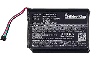 Akku-King Akku kompatibel mit Garmin 361-00056-21 - Li-Ion 750mAh - für Garmin DriveAssist 50 Dezil 580 LMT-D 51 LMT-S