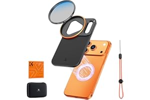 K&F CONCEPT Doppelseitiger magnetischer Filterclip mit 58-mm-CPL-Filter, nur kompatibel mit iPhone 17 Pro und 58-mm-Gewindefiltern