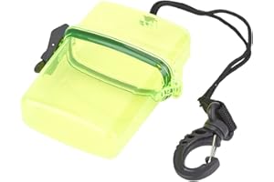 Cyrank Caja Seca de Buceo, Soporte de Equipo de Vela de Kayak de Buceo Transparente Funda Protectora Impermeable subacuática para teléfono con Gancho de Cuerda para Surf