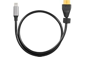 SinLoon XT60 Cavo di alimentazione da 100W tipo C a XT60 femmina Cavo adattatore per droni, batterie solari, giocattoli telecomandati e modelli di caricabatterie per aerei