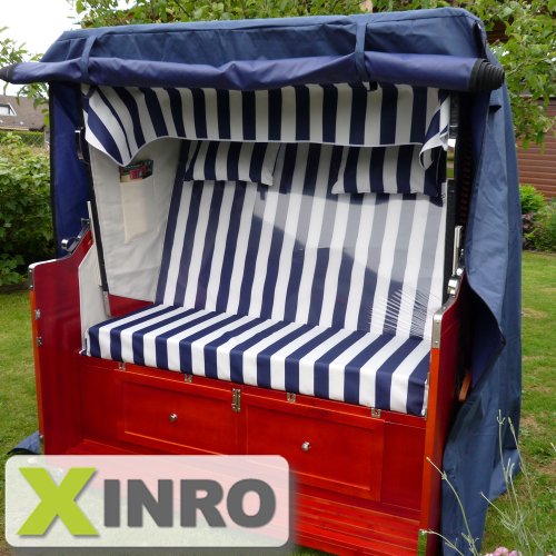 Luxus XXXL Strandkorbhülle Strandkorbschutzhülle Premium Strandkorb Schutzhülle Bootsplane 165cm B x 165cm H x 100cm T von XINRO® - 3