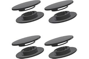 IMJ-GLOBAL Juego de 4 botones de fijación Blocker Clips Tapones para alfombrillas de coche | Redondos | Perno plano Ø12,85 mm | de plástico | a medida para Renault para Dacia para Chevrolet para Opel y Toyota