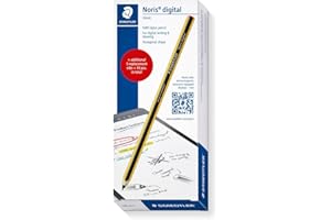 STAEDTLER Noris Digital Classic 180 22, EMR Stylus Set, 1 Stylus for Digital Writing and Drawing on EMR Touch Screens (4096 Pressure Levels, Fine Tip) + 5 Additional Replacement Tips, 180 22-1X