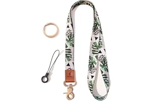 SENLLY Portachiavi Collo, Disegno del Motivo Originale Cordino per Chiavi e Porta Badge