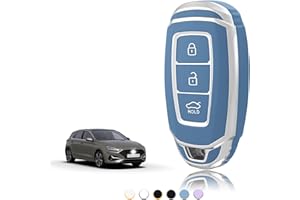 TOOMUME Etui na kluczyki z TPU, etui na kluczyki samochodowe pasuje do Hyundai i10, i20, i30, i20N, i30N, Santa Fe, IG Grandeur Kona Elantra Tucson Accent Solaris, osłona na klucze, ochrona obudowy