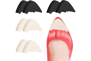 APHUMEDC 4 Paar Schuhfüller Zehenfüller Einsätze Unisex Schuhverkleinerer Schuhe Zu Groß Einlagen Einlegesohlen In Halber für Lockere Schuhe Hohe Ferse Fußschmerzlinderung für Frauen und Mädchen