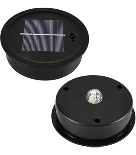 Vervangend zonnepaneel voor tuinverlichting, reservedeksel op zonne-energie, 8 cm, vervangende solarlampen, top met led, warmwit, 600 mAh/1,2 V, IP55, lichtregeling, reserveonderdelen voor zonnelampen