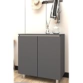 Simon Handleless Shoe Rack And Multi-Purpose Cabinet (ANTHRACITE)