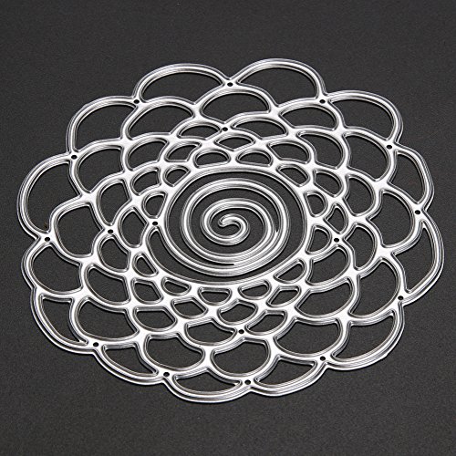 Demiawaking 1Pcs Blume Schneiden Schablonen DIY Sammelalbum Dekor Papier Karten, Metall Buchzeichen , Metall Lesezeichen als Geschenk fuer Freunde