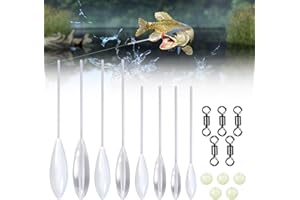 W Rxkiocs 8 Pièces Flotteur Peche Flotteur Peche Truite Flotteur Truite Flotteur Peche Truite Coulissante Accessoires de Pêche Truite Flottantes/Plongeantes pour La Pêche à La Truite(8g/10g/15g/20g)