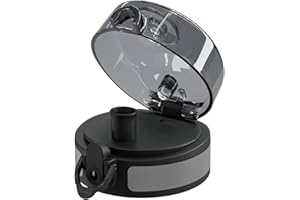 720°DGREE Oryginalna wymienna pokrywka do butelki "uberBottle" - Kompatybilna pokrywka sportowa do butelki "simplBottle" - Rozmiar S pasuje do 350 ml i 500 ml - Szary