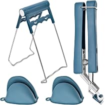 Kit Anti-Brûlure Pour Cuisine - Clip Pour Bols Et Gant En Silicone Résistant à 230°C - Pour Four, Airfryer, Micro-ondes