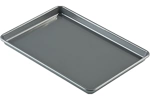 Prochef Medium Baking/Oven Tray, Premium Quality, Easy to Clean, Teflon Innovations Non-Stick Silicone Coating,Grey,packaging may vary
