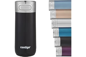 Contigo Luxe Autoseal Travel Mug, Stainless Steel Thermal Mug, Vacuum Flask, Leakproof Tumbler, dishwasher safe, Coffee Mug with BPA Free Easy-Clean Lid