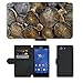 Produktbild cell phone cases PU Leder Leather Flip CASE Cover HÜLLE ETUI Tasche Schale // M00421557 Rundholz Schnittholz Bauholz Holz // Sony Xperia Z4 E6553