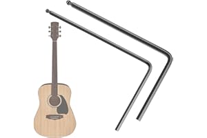 APLZGMG 2 Pcs Guitar Truss Rod Wrench Set, 4mm & 5mm Allen Wrench with Ball End, Extended Hex Key for Martin Acoustic Guitar Neck Adjustment, Deep or Narrow Truss Rod, Guitars Tool (Black)