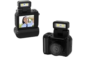 PLYISTY Mini Caméra Porte-clés, Caméscope Enregistreur Vidéo de Poche Minuscule 1080P, avec écran de 1,44 Pouces, Caméra Miniature avec Flash, Filtres Intégrés (Black)
